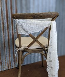 Chair Tie Ivory Lace